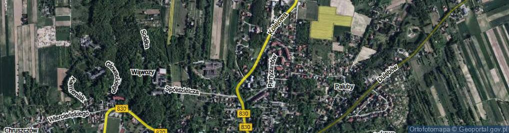 Zdjęcie satelitarne Kolejowa ul.