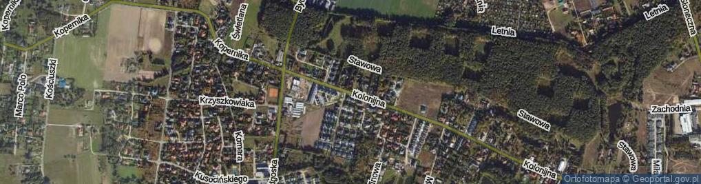 Zdjęcie satelitarne Kolonijna ul.