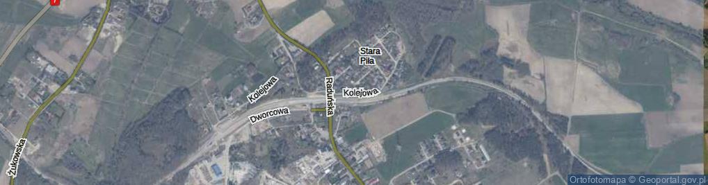Zdjęcie satelitarne Kolejowa ul.
