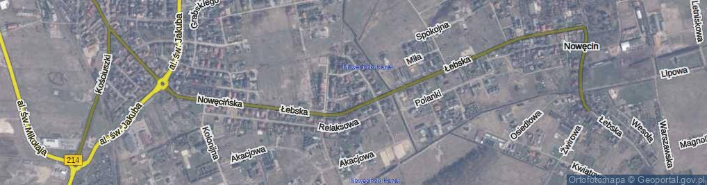 Zdjęcie satelitarne Kolorowa ul.