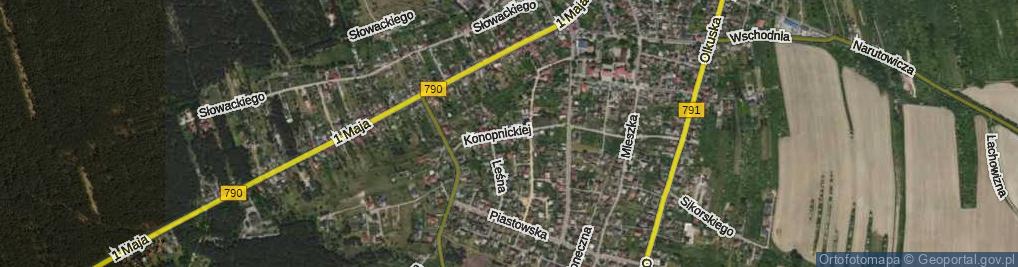 Zdjęcie satelitarne Konopnickiej Marii ul.