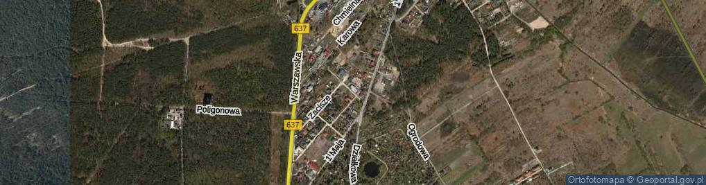 Zdjęcie satelitarne Kozacka ul.