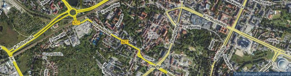 Zdjęcie satelitarne Kołłątaja Hugo ul.