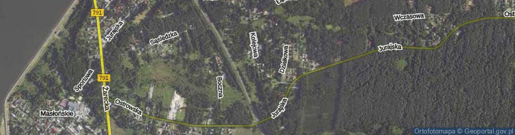 Zdjęcie satelitarne Kolejowa ul.