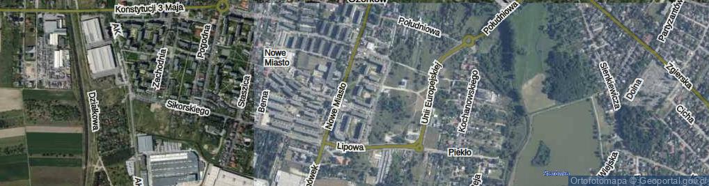 Zdjęcie satelitarne Kołłątaja Hugo ul.