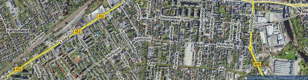 Zdjęcie satelitarne Konopnickiej Marii ul.