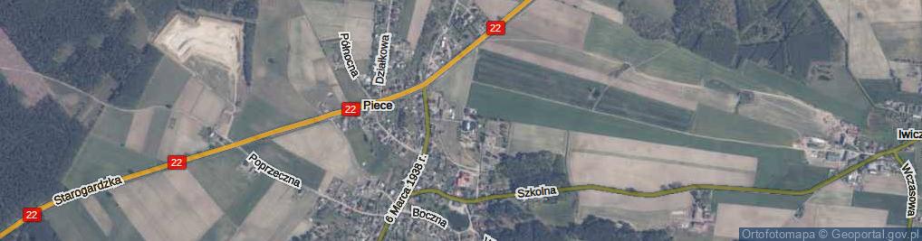 Zdjęcie satelitarne Kościelna ul.