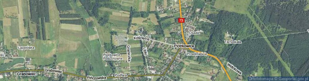 Zdjęcie satelitarne Kościelna ul.