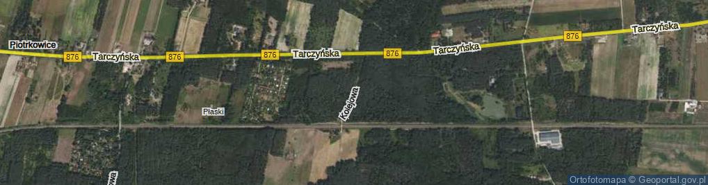 Zdjęcie satelitarne Kolejowa ul.