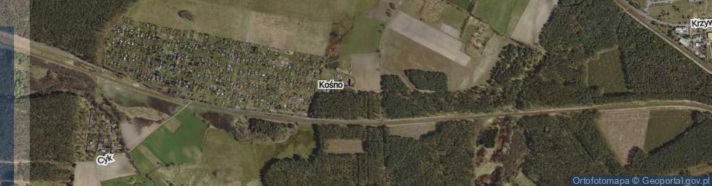 Zdjęcie satelitarne Kośno ul.