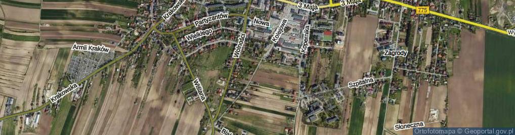 Zdjęcie satelitarne Kolejowa ul.