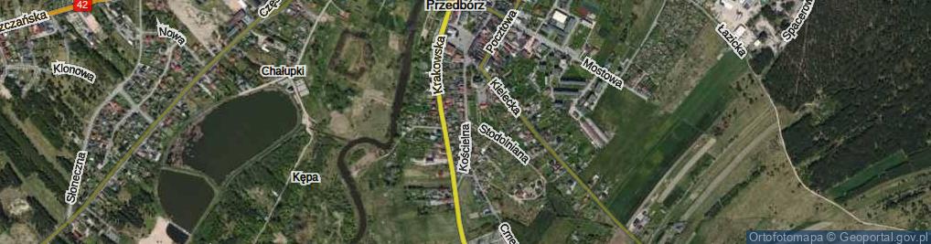 Zdjęcie satelitarne Kościelna ul.