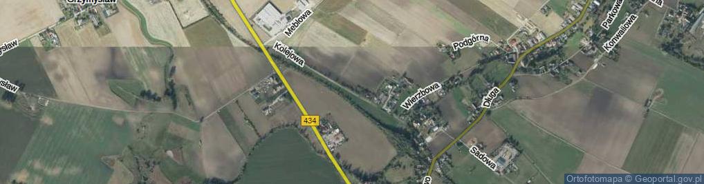 Zdjęcie satelitarne Kolejowa ul.