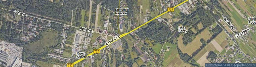 Zdjęcie satelitarne Kozienicka ul.