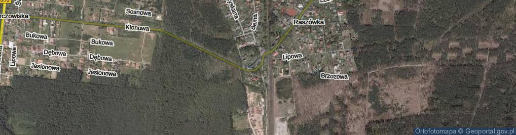 Zdjęcie satelitarne Kolejowa ul.