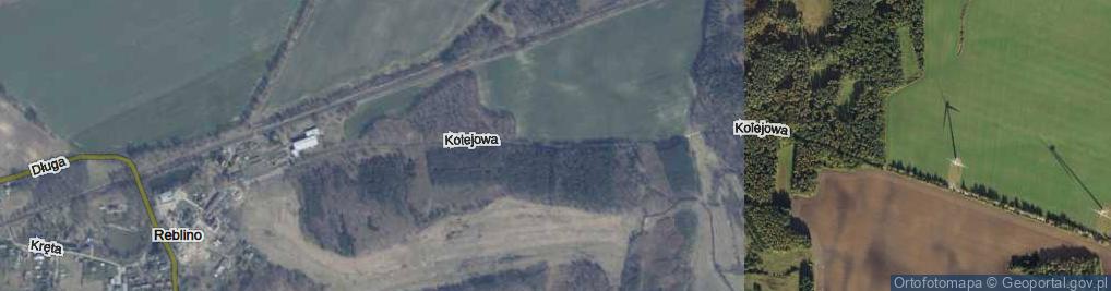 Zdjęcie satelitarne Kolejowa ul.