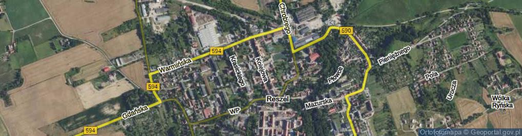 Zdjęcie satelitarne Kolejowa ul.