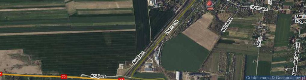 Zdjęcie satelitarne Kolejowa ul.