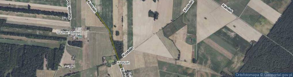 Zdjęcie satelitarne Kostusin ul.