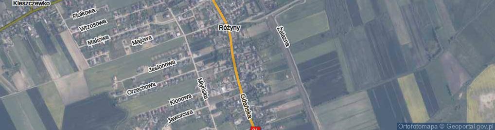 Zdjęcie satelitarne Kościelna ul.