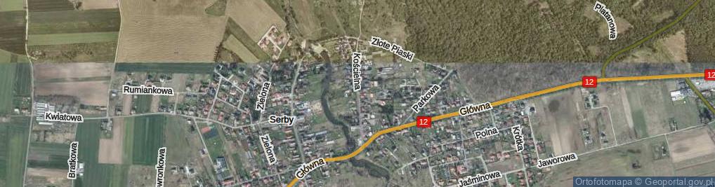 Zdjęcie satelitarne Kościelna ul.