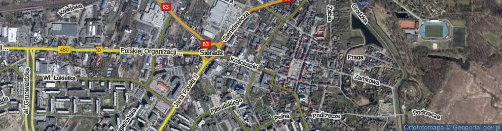 Zdjęcie satelitarne Kościuszki Tadeusza, gen. ul.