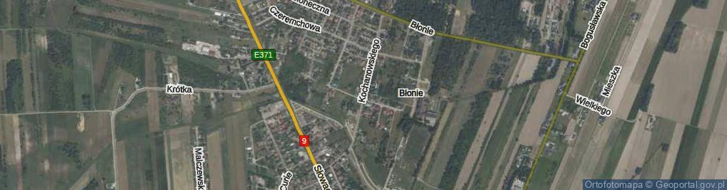 Zdjęcie satelitarne Kochanowskiego Jana ul.