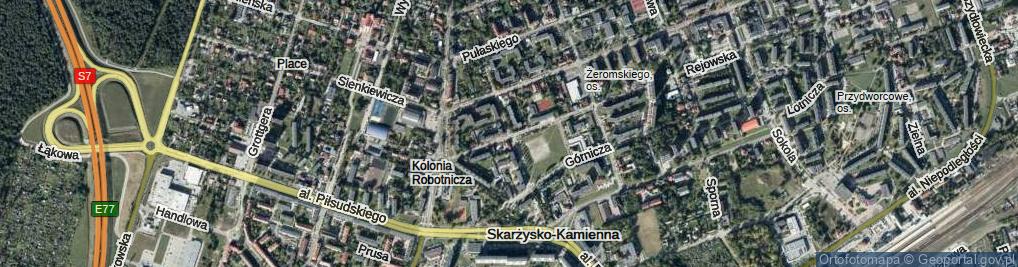 Zdjęcie satelitarne Kochanowskiego Jana ul.