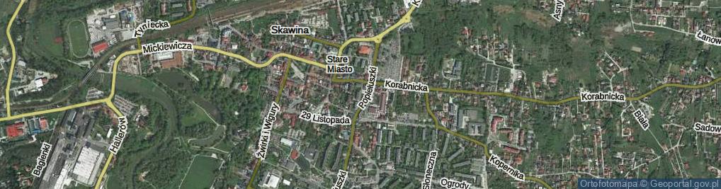 Zdjęcie satelitarne Korabnicka Boczna ul.