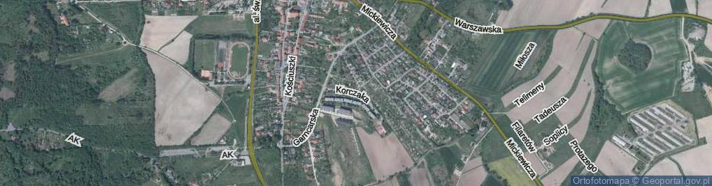 Zdjęcie satelitarne Korczaka Janusza ul.