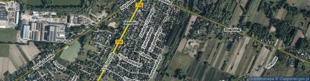 Zdjęcie satelitarne Kozubowskiego Feliksa, mjr. ul.