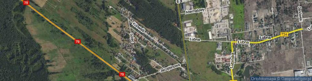 Zdjęcie satelitarne Konwalii ul.