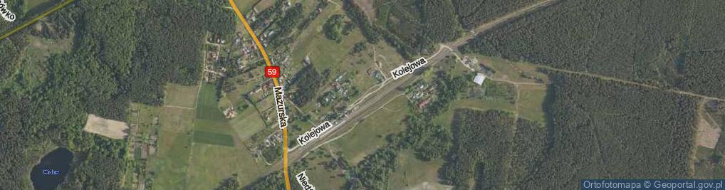 Zdjęcie satelitarne Kolejowa ul.