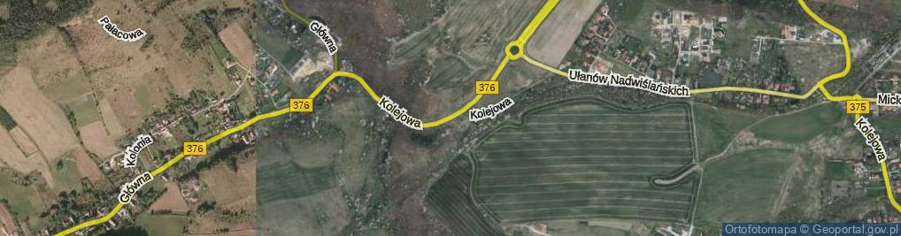 Zdjęcie satelitarne Kolejowa ul.