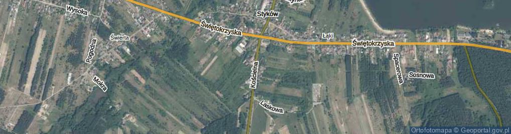 Zdjęcie satelitarne Kościelna ul.