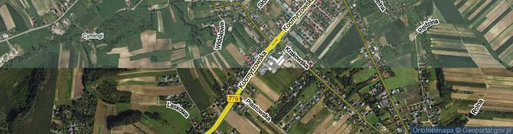 Zdjęcie satelitarne Kocmyrzowska ul.
