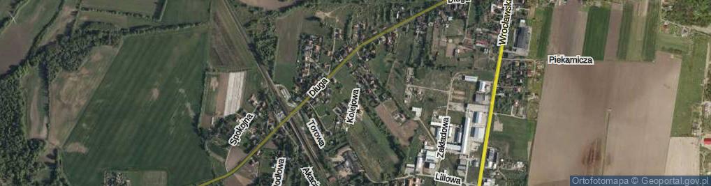 Zdjęcie satelitarne Kolejowa ul.