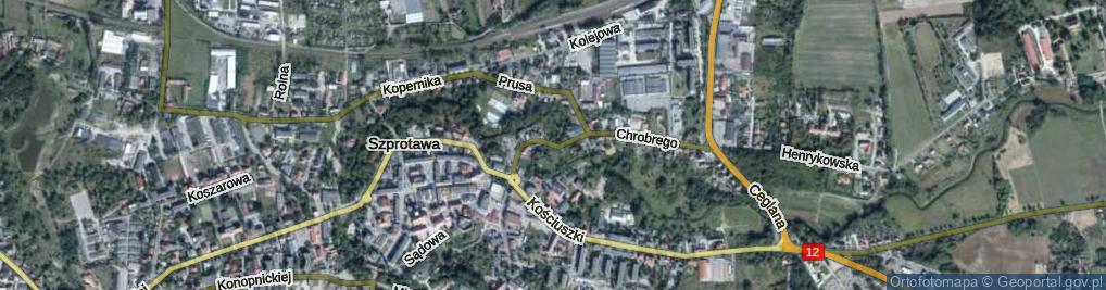 Zdjęcie satelitarne Kochanowskiego Jana ul.