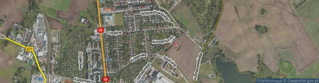 Zdjęcie satelitarne Konopnickiej Marii ul.