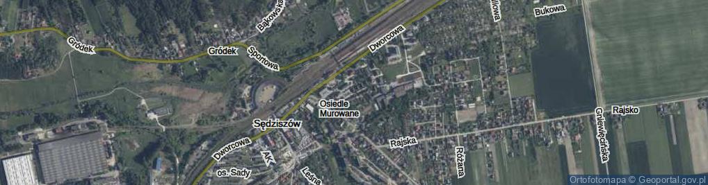 Zdjęcie satelitarne Kolejowa ul.