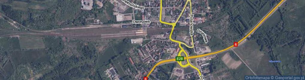 Zdjęcie satelitarne Kolejowa ul.