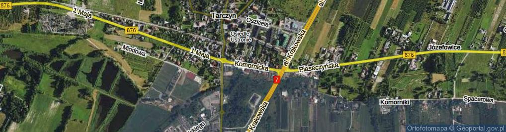 Zdjęcie satelitarne Komornicka ul.