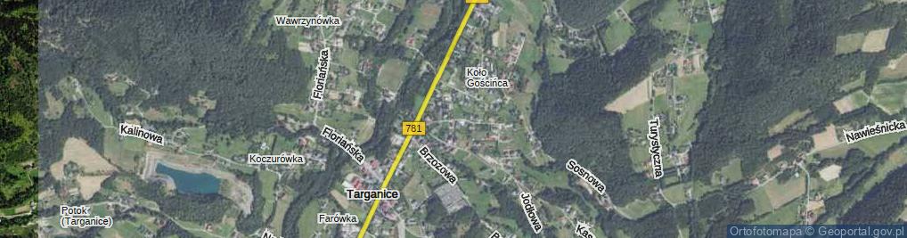 Zdjęcie satelitarne Kolorowa ul.