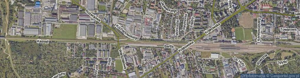 Zdjęcie satelitarne Kochanowskiego Jana ul.