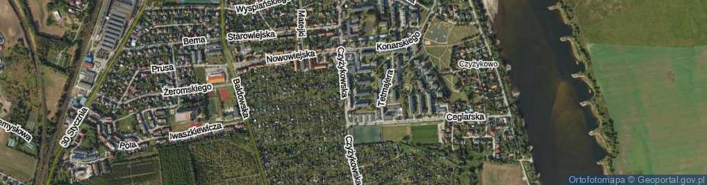 Zdjęcie satelitarne Kochanowskiego Jana ul.