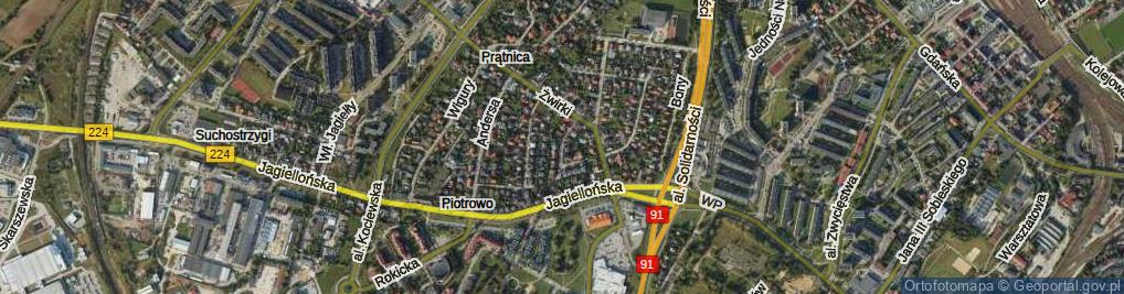 Zdjęcie satelitarne Korczaka Janusza ul.