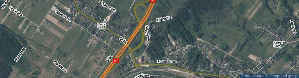 Zdjęcie satelitarne Kościelna ul.