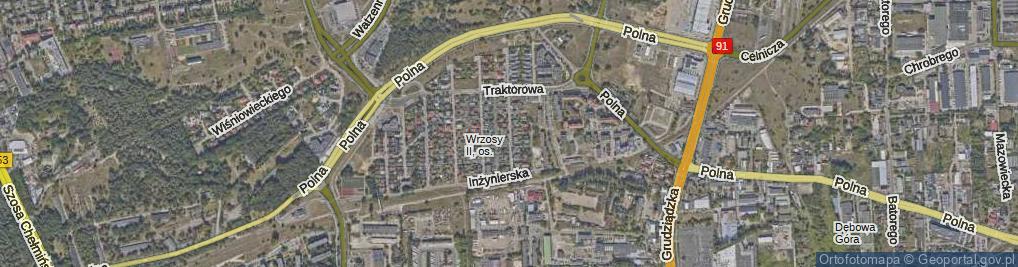 Zdjęcie satelitarne Kombajnowa ul.