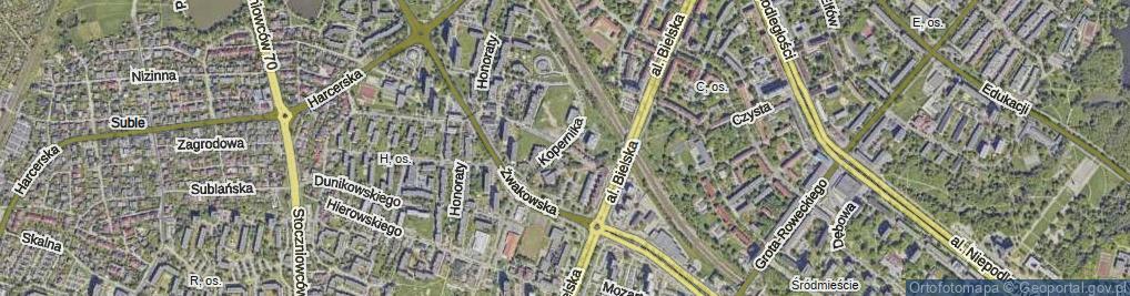 Zdjęcie satelitarne Konstytucji 3 Maja ul.