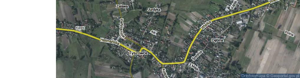 Zdjęcie satelitarne Konfederacji Tyszowieckiej ul.
